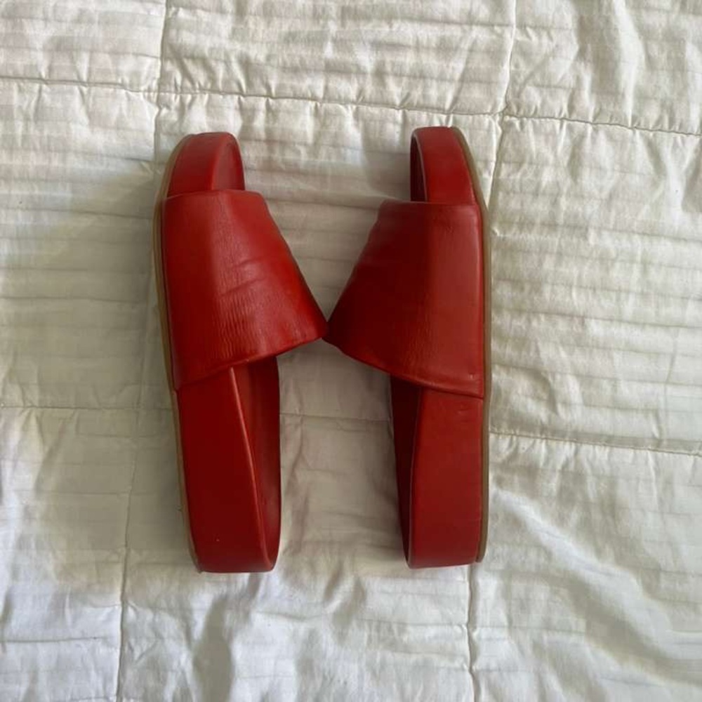 beek Red Slide Sandals - Picture 6 of 9